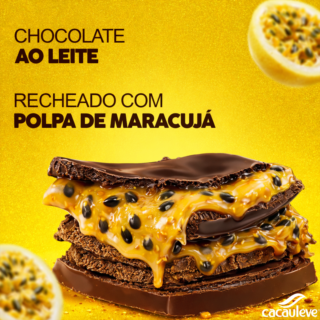 Ovo Trufado Maracujá - Chocolate Ao Leite - 400g - Imagem 2