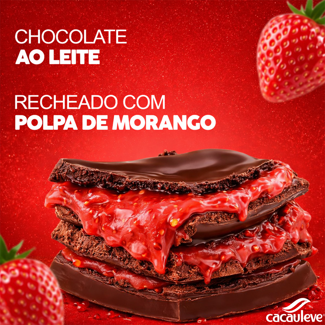 Ovo Trufado Morango - Chocolate Ao Leite - 400g - Imagem 2