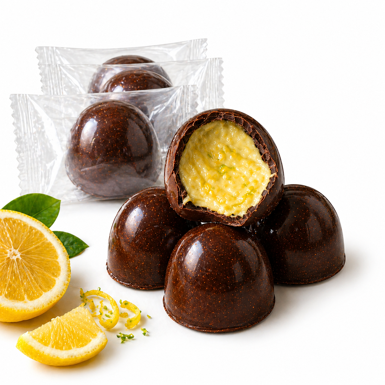 Kit - Trufas De Limão Siciliano Chocolate Ao Leite - Imagem 2