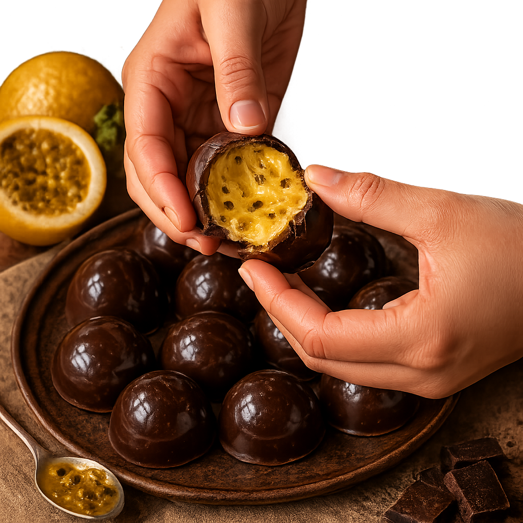 Trufa de Maracujá Choc. Ao Leite - 32G - Imagem 2