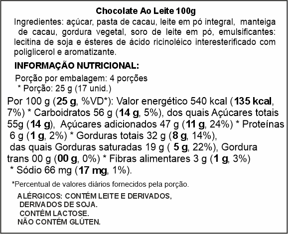 Gotinhas Chocolate Ao Leite - 100g - Imagem 2
